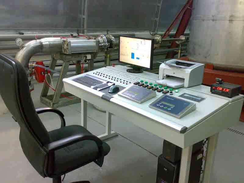 Control panel Flow meter calibration test rigs, Reference calibration rig for oil products flowmeters, Komissarov Nikolai, Metrology Systems