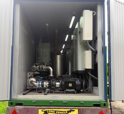 Mobile flow meters calibration rig in a 40 ft container, Komissarov Nikolay Metrology Systems EC
