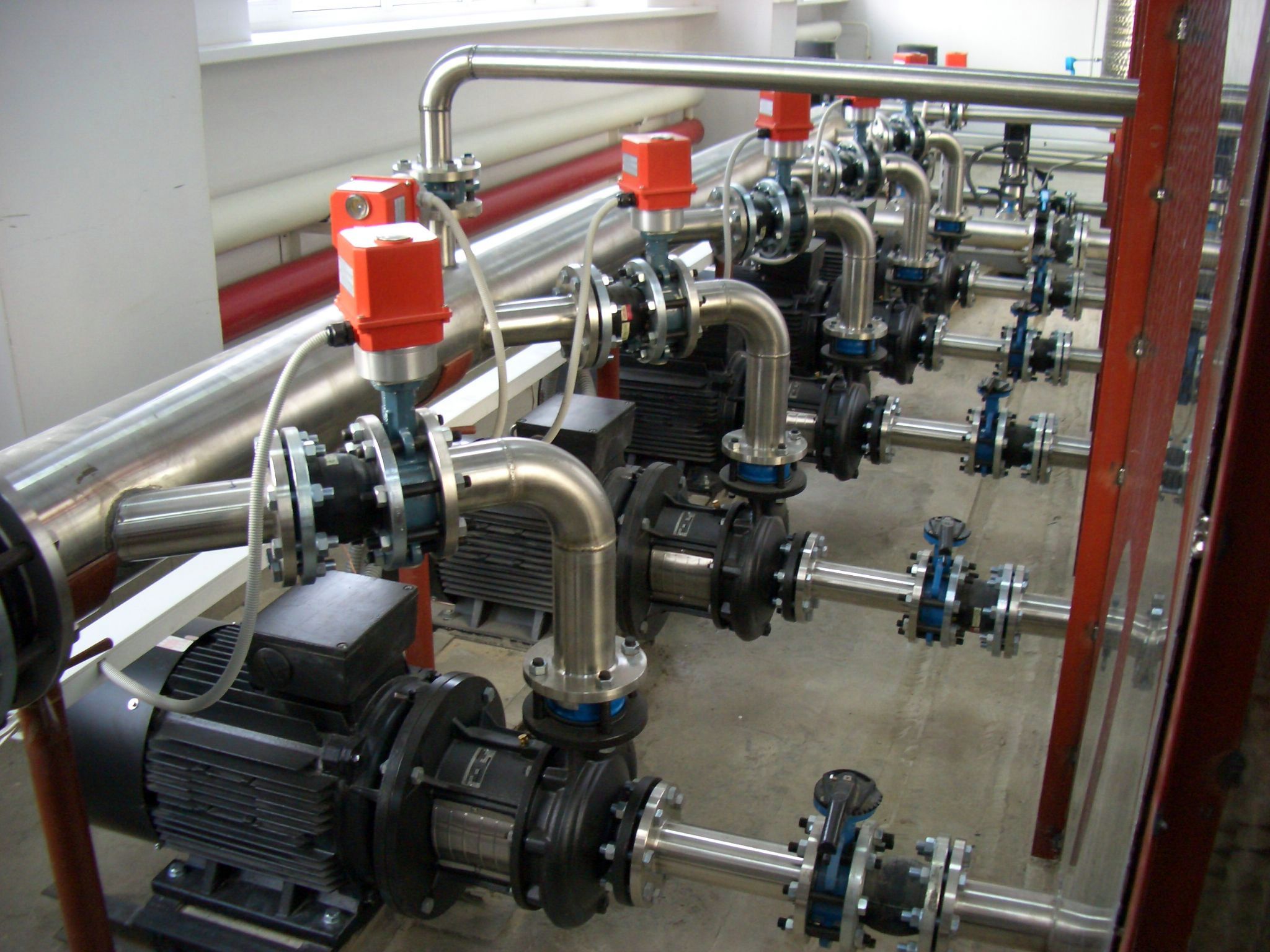 Pumps block Flow meter calibration test bench, Calibration rig for flowmeters, Komissarov Nikolai Metrology Systems